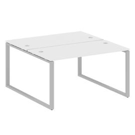 Офисная мебель Metal system Р. ст. на О-образном м/к БО.РАС-СП-2.3 Белый/Серый 1400х1475х750