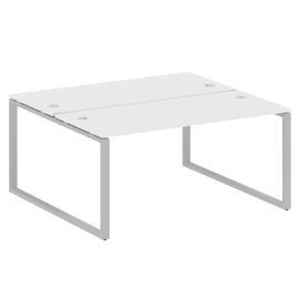 Офисная мебель Metal system Р. ст. на О-образном м/к БО.РАС-СП-2.4 Белый/Серый 1600х1475х750