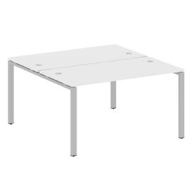 Офисная мебель Metal system Р. ст. на П-образном м/к БП.РАС-СП-2.3 Белый/Серый 1400х1475х750