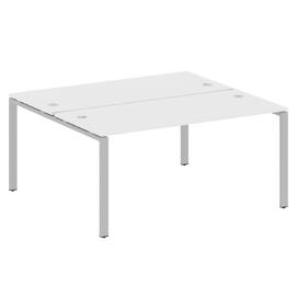 Офисная мебель Metal system Р. ст. на П-образном м/к БП.РАС-СП-2.4 Белый/Серый 1600х1475х750