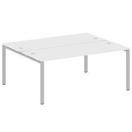 Офисная мебель Metal system Р. ст. на П-образном м/к БП.РАС-СП-2.5 Белый/Серый 1800х1475х750