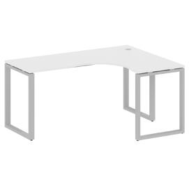 Офисная мебель Metal system Стол криволинейный правый на О-образном м/к БО.СА-4 (R) Белый/Серый 1600х1200х750