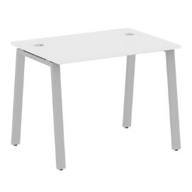 Офисная мебель Metal system Стол письменный на А-образном м/к БА.СП-1 Белый/Серый 1000х720х750