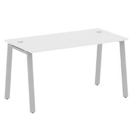 Офисная мебель Metal system Стол письменный на А-образном м/к БА.СП-3 Белый/Серый 1400х720х750