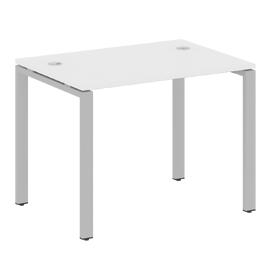 Офисная мебель Metal system Стол письменный на П-образном м/к БП.СП-1 Белый/Серый 1000х720х750