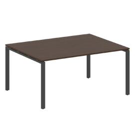 Офисная мебель Metal system Перег. стол (1 столешница) на П-образном м/к БП.ПРГ-1.4 Венге Цаво/Антрацит 1600х1235х750