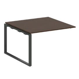 Офисная мебель Metal system Проходной элемент перег. стола на О-образном м/к БО.ППРГ-2 Венге Цаво/Антрацит 1200х1235х750