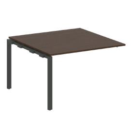 Офисная мебель Metal system Проходной элемент перег. стола на П-образном м/к БП.ППРГ-2 Венге Цаво/Антрацит 1200х1235х750