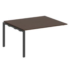 Офисная мебель Metal system Проходной элемент перег. стола на П-образном м/к БП.ППРГ-3 Венге Цаво/Антрацит 1400х1235х750