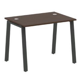 Офисная мебель Metal system Стол письменный на А-образном м/к БА.СП-1 Венге Цаво/Антрацит 1000х720х750