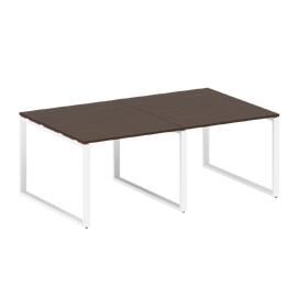 Офисная мебель Metal system Перег. стол (2 столешницы) на О-образном м/к БО.ПРГ-2.1 Венге Цаво/Белый 2000х1235х750