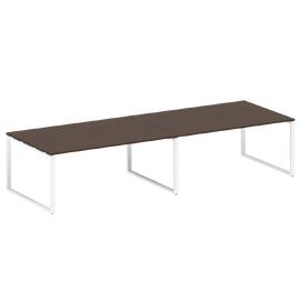Офисная мебель Metal system Перег. стол (2 столешницы) на О-образном м/к БО.ПРГ-2.5 Венге Цаво/Белый 3600х1235х750