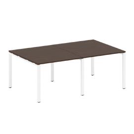 Офисная мебель Metal system Перег. стол (2 столешницы) на П-образном м/к БП.ПРГ-2.1 Венге Цаво/Белый 2000х1235х750