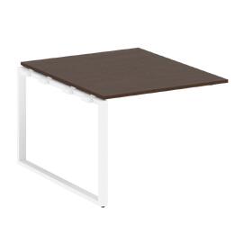 Офисная мебель Metal system Проходной элемент перег. стола на О-образном м/к БО.ППРГ-1 Венге Цаво/Белый 1000х1235х750