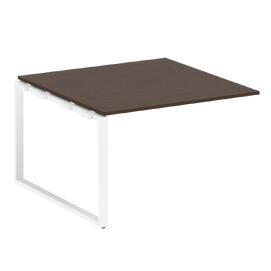 Офисная мебель Metal system Проходной элемент перег. стола на О-образном м/к БО.ППРГ-2 Венге Цаво/Белый 1200х1235х750