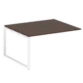 Офисная мебель Metal system Проходной элемент перег. стола на О-образном м/к БО.ППРГ-3 Венге Цаво/Белый 1400х1235х750