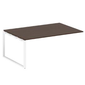 Офисная мебель Metal system Проходной элемент перег. стола на О-образном м/к БО.ППРГ-5 Венге Цаво/Белый 1800х1235х750