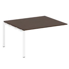 Офисная мебель Metal system Проходной элемент перег. стола на П-образном м/к БП.ППРГ-3 Венге Цаво/Белый 1400х1235х750