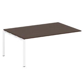 Офисная мебель Metal system Проходной элемент перег. стола на П-образном м/к БП.ППРГ-5 Венге Цаво/Белый 1800х1235х750