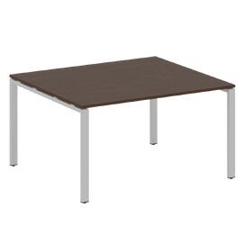Офисная мебель Metal system Перег. стол (1 столешница) на П-образном м/к БП.ПРГ-1.3 Венге Цаво/Серый 1400х1235х750