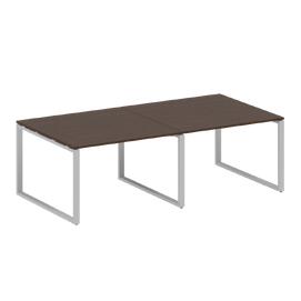 Офисная мебель Metal system Перег. стол (2 столешницы) на О-образном м/к БО.ПРГ-2.2 Венге Цаво/Серый 2400х1235х750