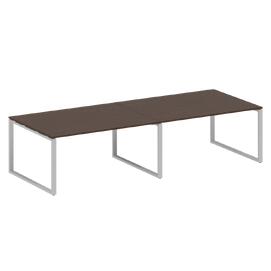 Офисная мебель Metal system Перег. стол (2 столешницы) на О-образном м/к БО.ПРГ-2.4 Венге Цаво/Серый 3200х1235х750