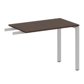 Офисная мебель Metal system Приставной элемент на П-образном м/к БП.ПР-3 Венге Цаво/Серый 1000х600х750