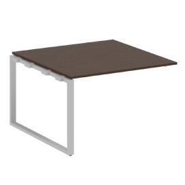Офисная мебель Metal system Проходной элемент перег. стола на О-образном м/к БО.ППРГ-2 Венге Цаво/Серый 1200х1235х750