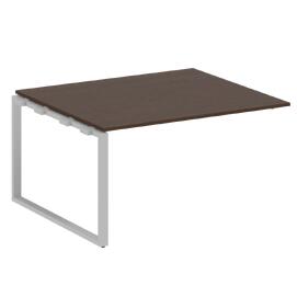Офисная мебель Metal system Проходной элемент перег. стола на О-образном м/к БО.ППРГ-3 Венге Цаво/Серый 1400х1235х750