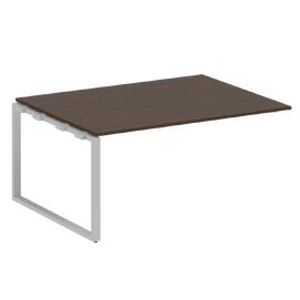 Офисная мебель Metal system Проходной элемент перег. стола на О-образном м/к БО.ППРГ-4 Венге Цаво/Серый 1600х1235х750