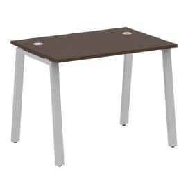 Офисная мебель Metal system Стол письменный на А-образном м/к БА.СП-1 Венге Цаво/Серый 1000х720х750