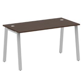Офисная мебель Metal system Стол письменный на А-образном м/к БА.СП-3 Венге Цаво/Серый 1400х720х750