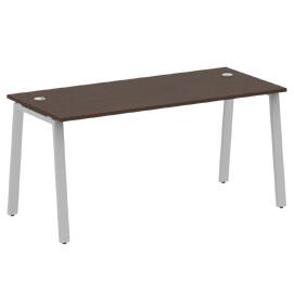 Офисная мебель Metal system Стол письменный на А-образном м/к БА.СП-4 Венге Цаво/Серый 1600х720х750
