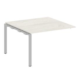 Офисная мебель Metal system Проходной элемент перег. стола на П-образном м/к БП.ППРГ-2 Дуб Наварра/Серый 1200х1235х750