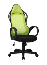 Кресло руководителя AL 768 Ткань черная/Сетка зеленая