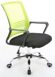 Офисное кресло AL 776 Ткань черная/Сетка зеленая