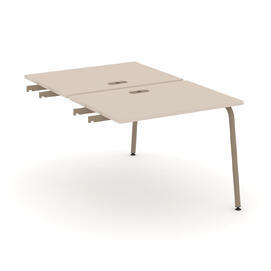 Офисная мебель Estetica Двойной стол приставка к опор. тумбам ES.D.SPR-1-LK Капучино/Латте металл 980x1500x750