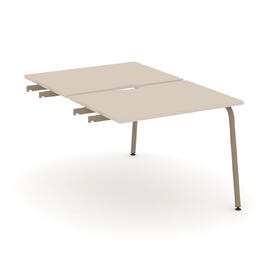 Офисная мебель Estetica Двойной стол приставка к опор. тумбам ES.D.SPR-1-VK Капучино/Латте металл 980x1500x750