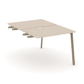 Офисная мебель Estetica Двойной стол приставка к опор. тумбам ES.D.SPR-1-VP Капучино/Латте металл 980x1500x750