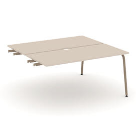 Офисная мебель Estetica Двойной стол приставка к опор. тумбам ES.D.SPR-4-VK Капучино/Латте металл 1580x1500x750