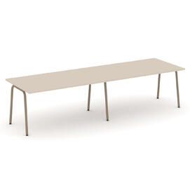 Офисная мебель Estetica Стол переговорный ES.PRG-2.4-K Капучино/Латте металл 3160x980x750