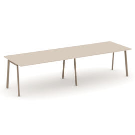 Офисная мебель Estetica Стол переговорный ES.PRG-2.4-P Капучино/Латте металл 3160x980x750