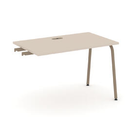 Офисная мебель Estetica Стол приставка к опорным тумбам ES.SPR-2-LK Капучино/Латте металл 1180x730x750