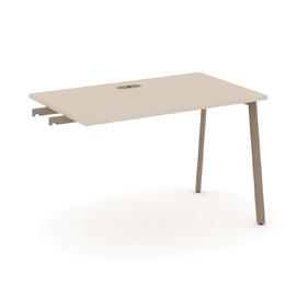 Офисная мебель Estetica Стол приставка к опорным тумбам ES.SPR-2-LP Капучино/Латте металл 1180x730x750