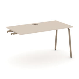 Офисная мебель Estetica Стол приставка к опорным тумбам ES.SPR-3-LK Капучино/Латте металл 1380x730x750
