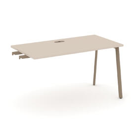Офисная мебель Estetica Стол приставка к опорным тумбам ES.SPR-3-LP Капучино/Латте металл 1380x730x750