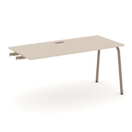 Офисная мебель Estetica Стол приставка к опорным тумбам ES.SPR-4-LK Капучино/Латте металл 1580x730x750