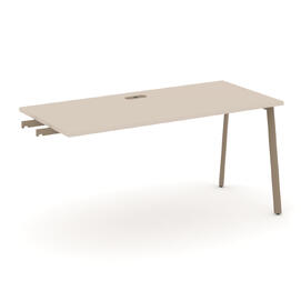 Офисная мебель Estetica Стол приставка к опорным тумбам ES.SPR-4-LP Капучино/Латте металл 1580x730x750