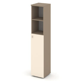 Офисная мебель Estetica Шкаф высокий узкий прав. ES.SU-1.6 (R) Латте/Сатин 400x420x1977