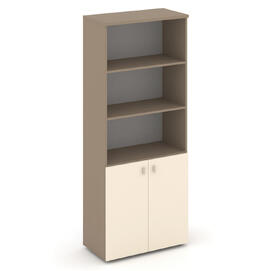 Офисная мебель Estetica Шкаф высокий широкий ES.ST-1.1 Латте/Сатин 800x420x1977